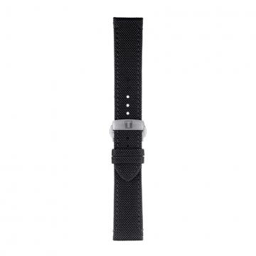 TISSOT OFFICIAL BLACK FABRIC STRAP LUGS 21MM T852.043.157