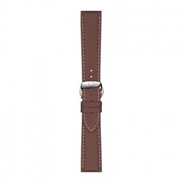 TISSOT OFFICIAL BROWN LEATHER STRAP LUGS 21MM T852.044.597