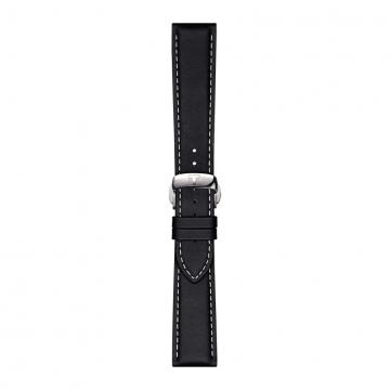 TISSOT OFFICIAL BLACK LEATHER STRAP LUGS 21MM T852.044.599