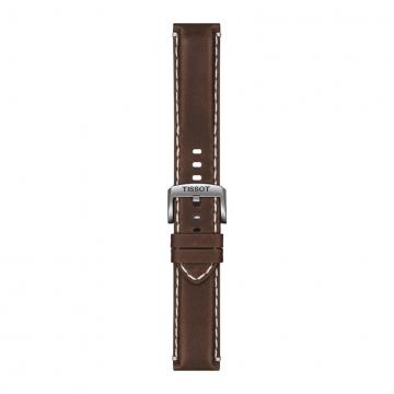 TISSOT OFFICIAL BROWN LEATHER STRAP LUGS 22MM T852.044.980