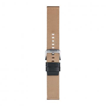 TISSOT OFFICIAL BEIGE FABRIC STRAP LUGS 22MM T852.046.752