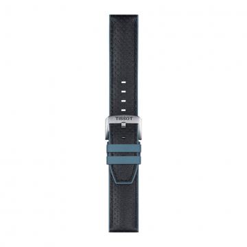 TISSOT OFFICIAL BLUE LEATHER AND RUBBER STRAP LUGS 22MM T852.046.785