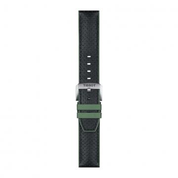 TISSOT OFFICIAL GREEN LEATHER AND RUBBER STRAP LUGS 22MM T852.046.787