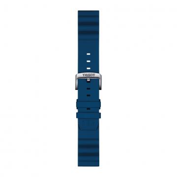 TISSOT OFFICIAL BLUE SILICONE STRAP LUGS 22MM T852.047.175