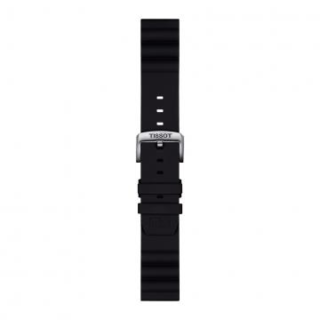 TISSOT OFFICIAL BLACK SILICONE STRAP LUGS 22MM T852.047.179