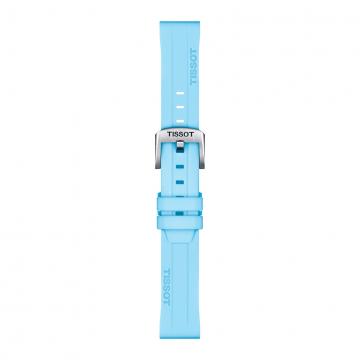TISSOT OFFICIAL BLUE SILICONE STRAP LUGS 18MM T852.047.450