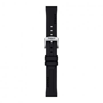 TISSOT OFFICIAL BLACK SILICONE STRAP LUGS 18MM T852.047.455