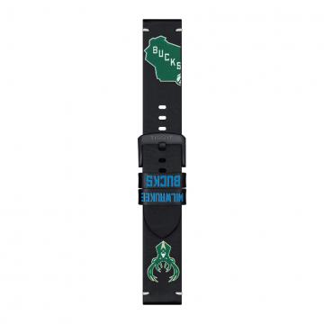 TISSOT OFFICIAL NBA LEATHER STRAP MILWAUKEE BUCKS 22MM T852.047.536