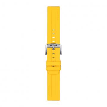 TISSOT OFFICIAL YELLOW SILICONE STRAP LUGS 22MM T852.047.916