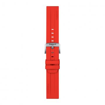 TISSOT OFFICIAL RED SILICONE STRAP LUGS 22MM T852.047.920