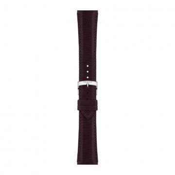 TISSOT OFFICIAL BROWN FABRIC STRAP LUGS 21MM T852.048.181