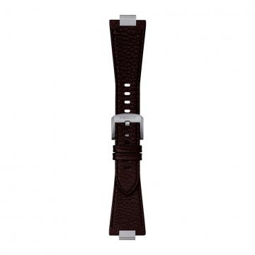 TISSOT OFFICIAL BROWN PRX LEATHER STRAP WITH STEEL ENDPIECE T852.049.164