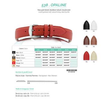 Dây da ROCHET.538.OPALINE