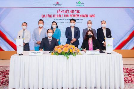 Ký kết hợp tác giữa công ty TOPTEN và NOVA Service Group.