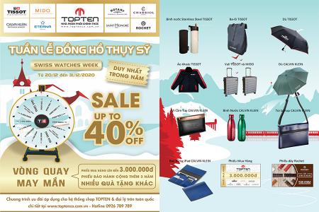Cơn lốc Tuần LỄ ĐỒNG HỒ THỤY SỸ 2020 của nhà phân phối TOPTEN.